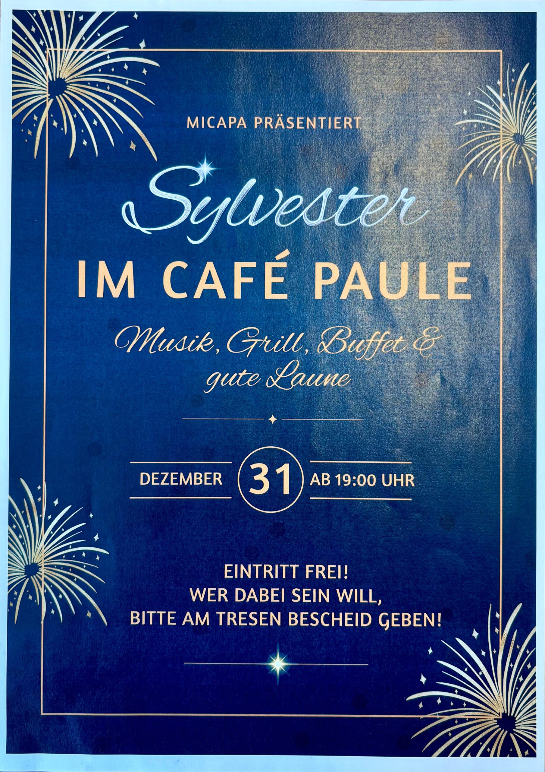 Silvester im Café Paule